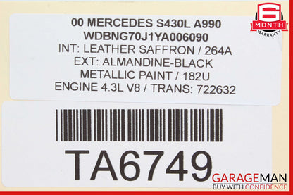 00-01 Mercedes W220 S430 CL500 Motorola Phone Communication Module SLN3752B OEM