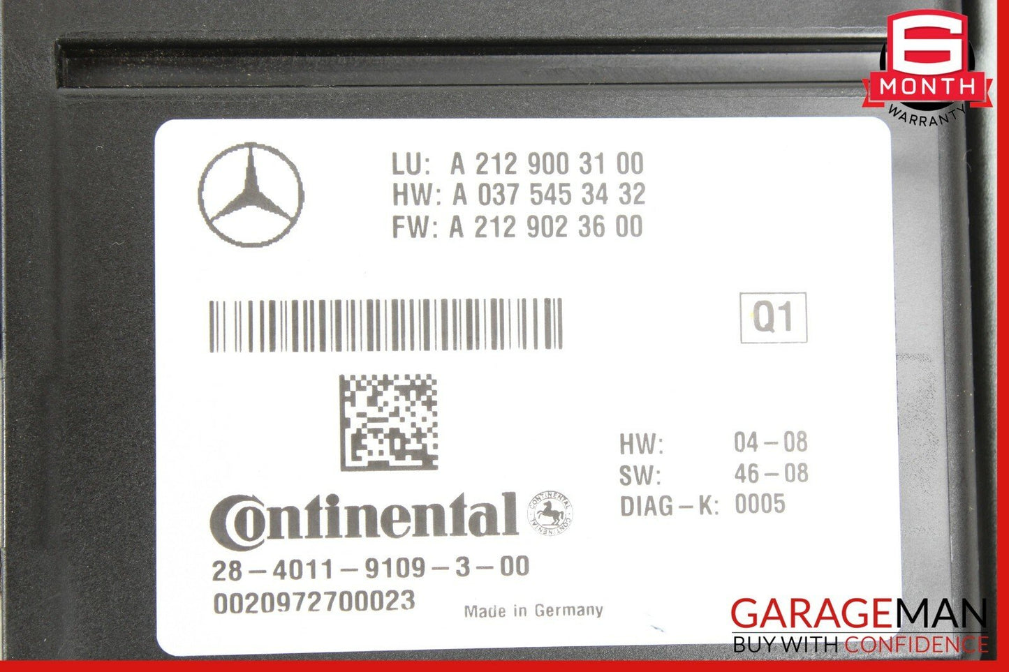 10-13 Mercedes W221 S400 E550 Distronic Adaptive Cruise Control Module Q1 OEM