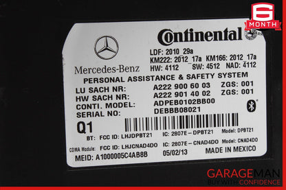 10-20 Mercedes W212 E350 C250 GLA250 SL400 Communication Control Module Unit OEM