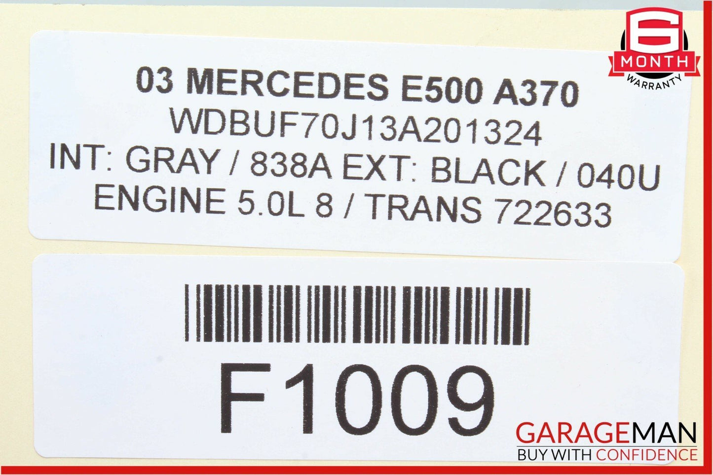 Mercedes SLK350 R350 E500 Engine Aux Auxiliary Circulation Water Pump Heater OEM