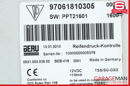 10-15 Porsche Panamera 970 TPMS Tire Pressure Monitor Sensor 97061810305 OEM