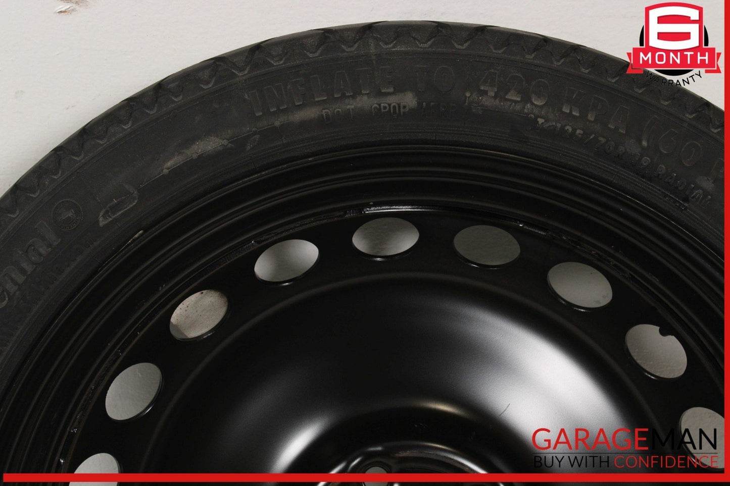 09-16 Audi A5 A4 S4 S5 Emergency Spare Tire Wheel Donut Rim T125/70R19 OEM