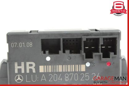 08-14 Mercedes W204 C280 C350 Rear Right Side Door Control Module 2048702526 OEM