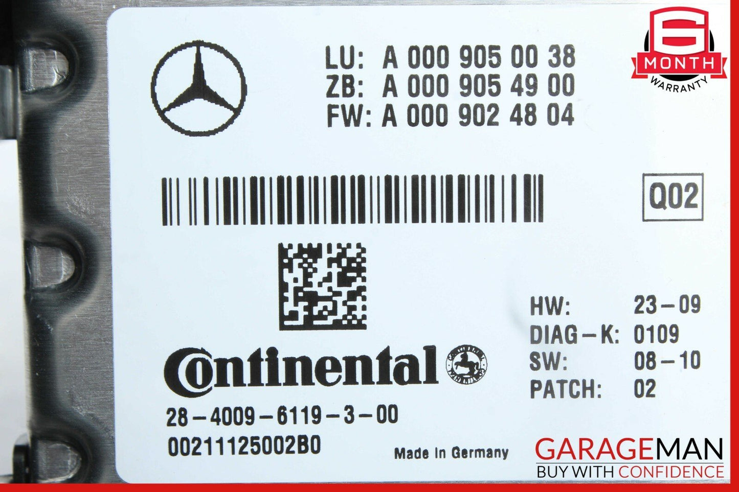 07-13 Mercedes W221 S550 E550 Active Lane Assist Front Camera 0009050038 OEM