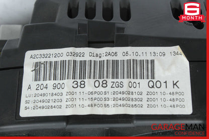 12-14 Mercedes W204 C300 C250 Speedometer Odometer Instrument Cluster Gauge OEM