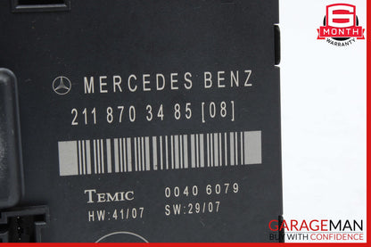 07-09 Mercedes W211 E350 E63 AMG Rear Right Door Control Module 2118703485 OEM