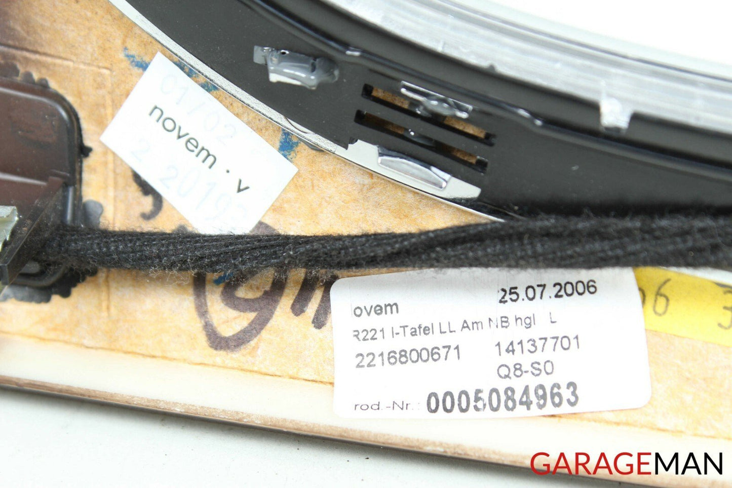 07-09 Mercedes W221 S550 Center Dashboard Dash Trim Bezel Cover Panel Wood OEM