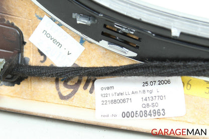 07-09 Mercedes W221 S550 Center Dashboard Dash Trim Bezel Cover Panel Wood OEM