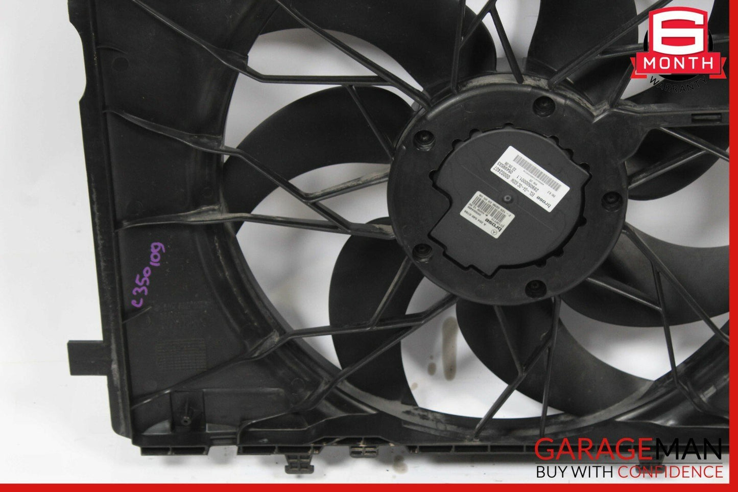 08-11 Mercedes W204 C300 C350 Engine Radiator Cooling Fan Motor Assembly OEM