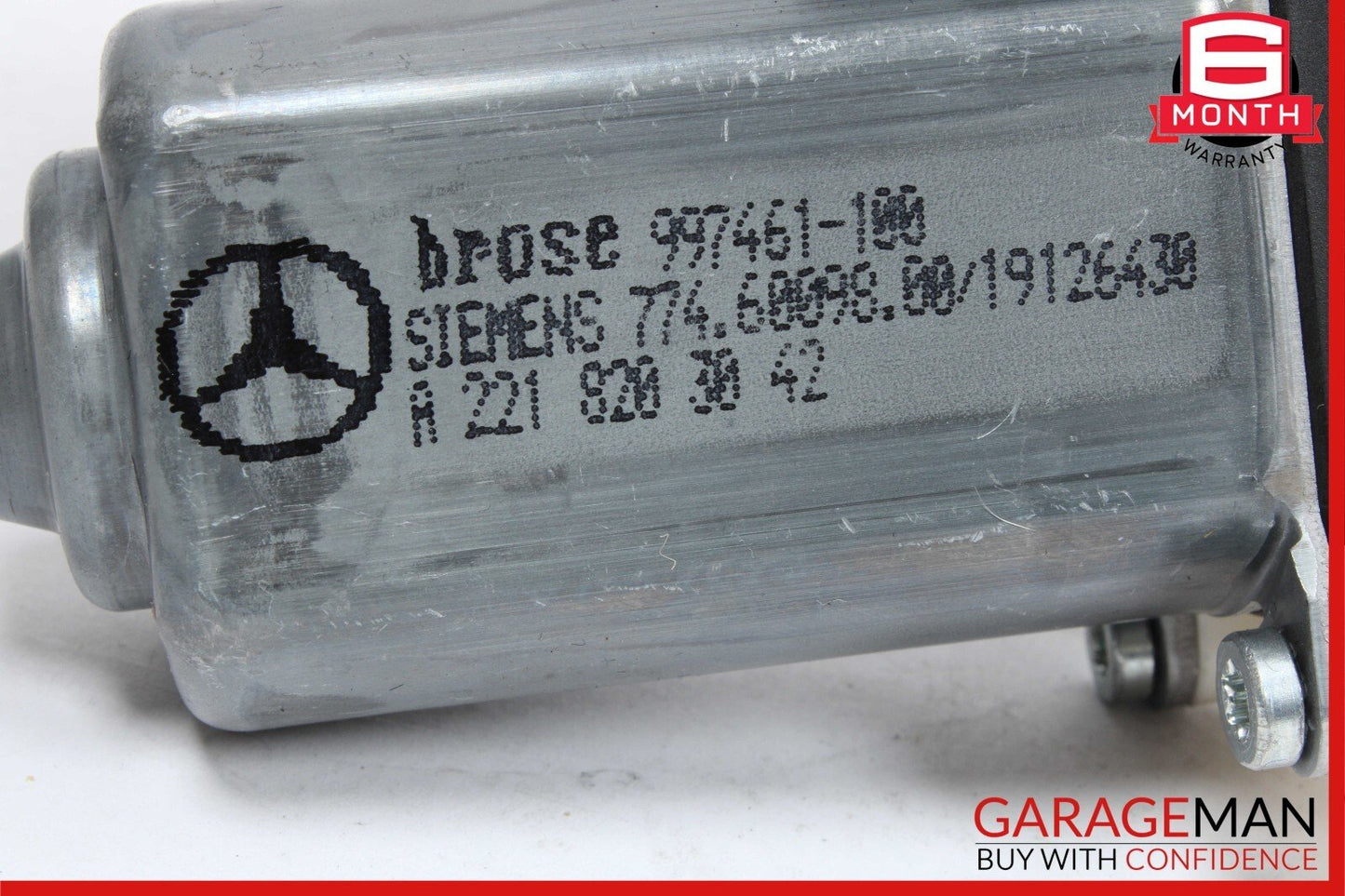 07-13 Mercedes W221 S550 S63 AMG Rear Right Side Window Regulator Motor OEM