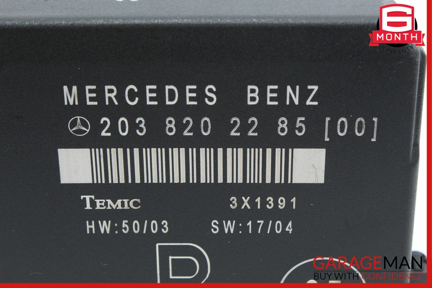 01-07 Mercedes W203 C230 C320 Rear Right Side Door Control Module 2038202285 OEM
