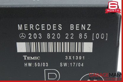 01-07 Mercedes W203 C230 C320 Rear Right Side Door Control Module 2038202285 OEM