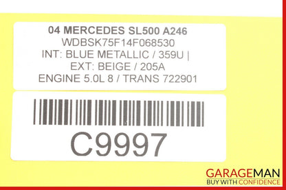 03-08 Mercedes R230 SL500 Front Right Side Seat Adjust Control Switch Module OEM