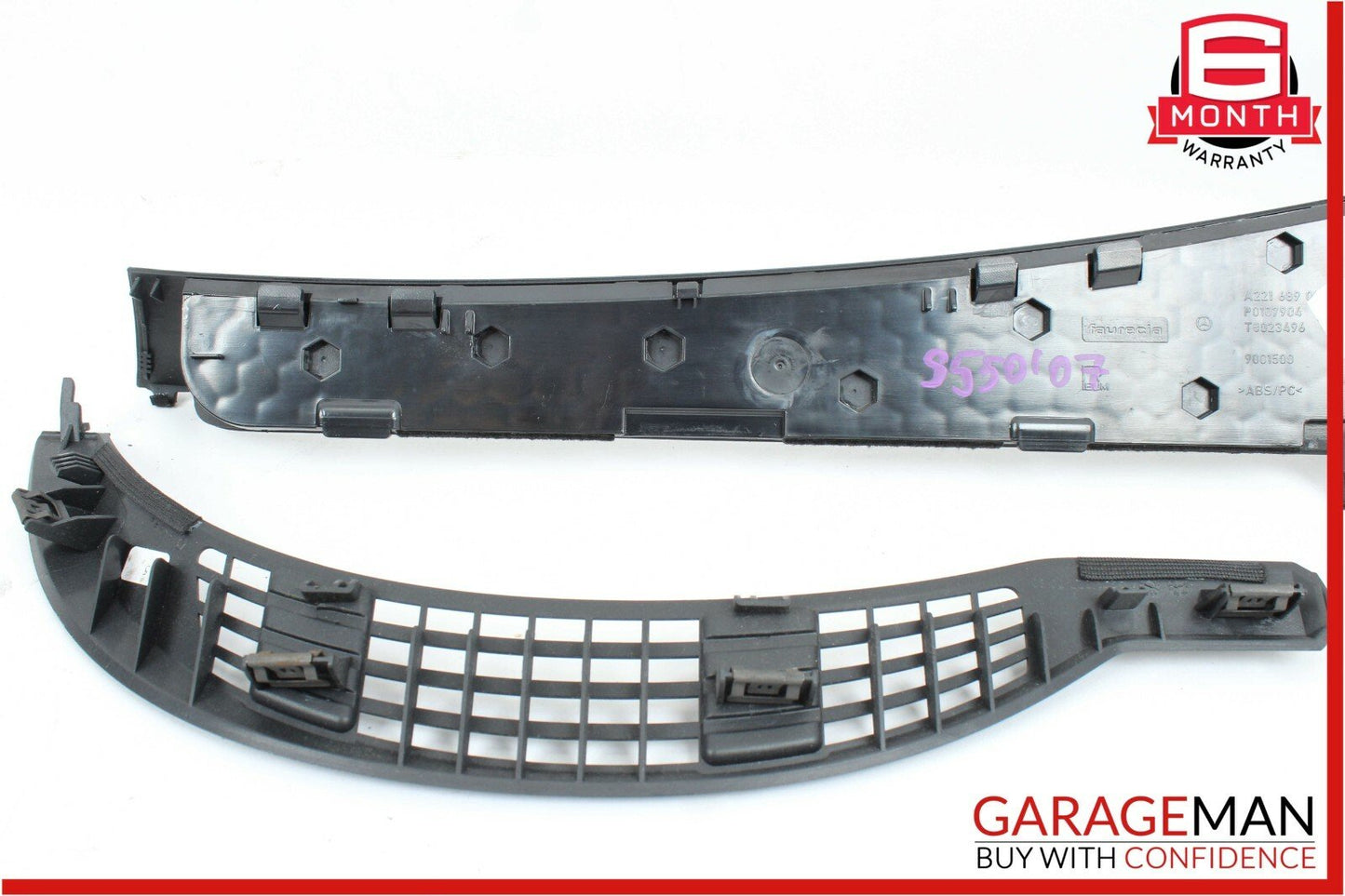 07-14 Mercedes W221 S550 Dashboard Dash Vent Grill Grille Cover Set OEM