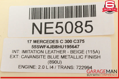 15-20 Mercedes W205 C300 Gas Throttle Accelerator Pedal 2053000004 OEM