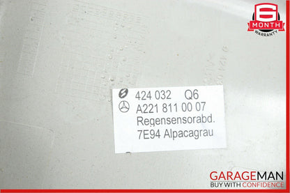 07-09 Mercedes W221 S600 S550 Interior Top Upper Rear View Mirror Gray