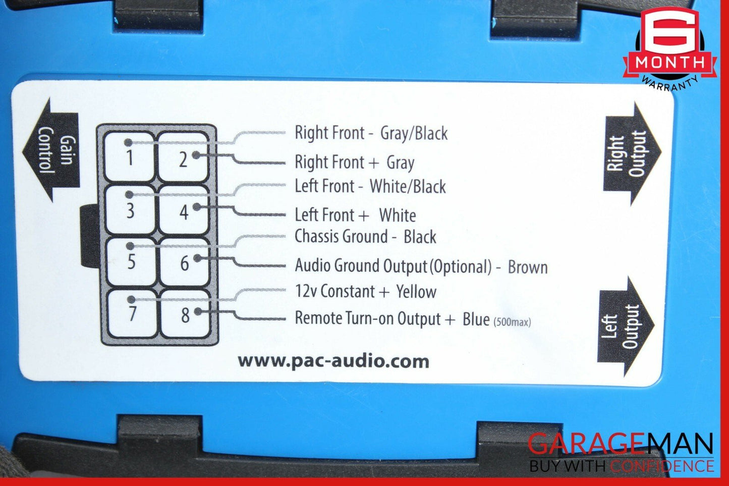 PAC Audio Two Channel Output Adjustable Controller