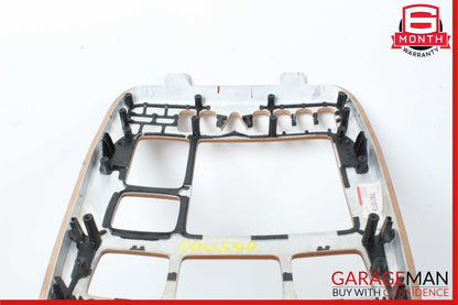 00-02 Mercedes W215 CL500 Center Console Radio Trim Cover Panel Bezel Wood