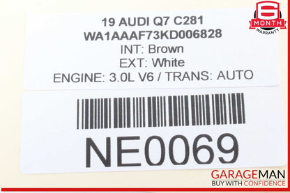 17-24 Audi Q7 Rear Right Passenger Side Blind Spot Alert Sensor 4M0907566E OEM
