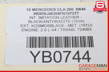 14-19 Mercedes W117 CLA250 Rear Left Side Door Window Regulator Motor Unit OEM