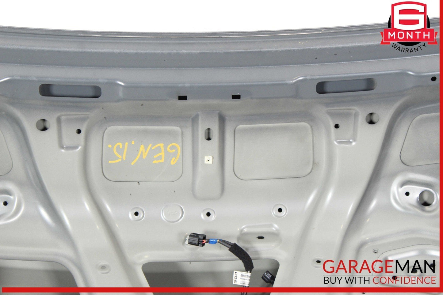 15-16 Hyundai Genesis Sedan Rear Trunk Lid Shell Panel Deck Gray OEM