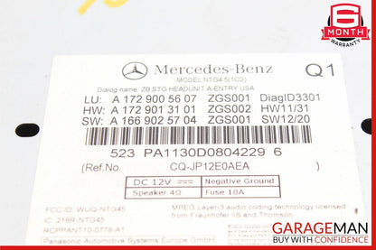 12-16 Mercedes R172 SLK250 SLK350 Navigation Command Head Unit DVD CD Audio OEM