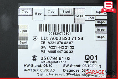 07-13 Mercedes W221 S550 Rear Right or Left Side Door Control Module OEM