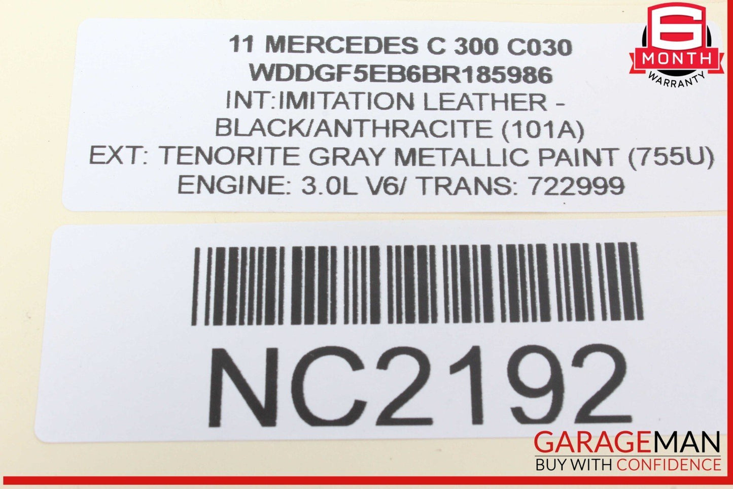 09-17 Mercedes W204 C300 Front Left Side LED Daytime Running Light Fog Lamp