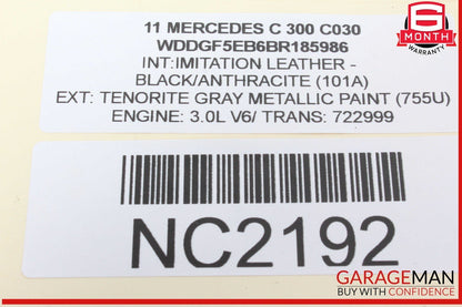 09-17 Mercedes W204 C300 Front Left Side LED Daytime Running Light Fog Lamp