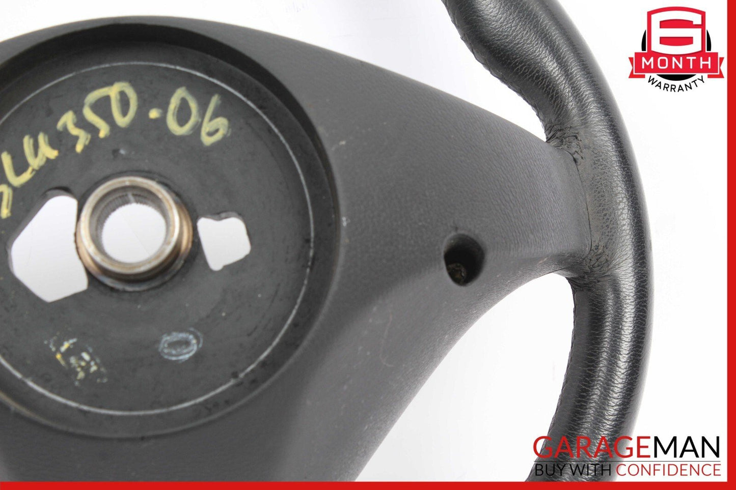 05-07 Mercedes R171 SLK350 C230 C280 3 Spoke Steering Wheel 1714600103 Black OEM