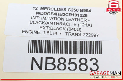 10-14 Mercedes W204 C250 E400 Steering Column Control Switches Assy Black OEM