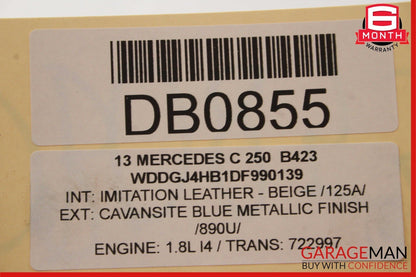 12-15 Mercedes W204 C250 7G Tronic Automatic Transmission Assembly 722.997 95k