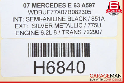 07-11 Mercedes W211 E63 AMG CLS550 ABS Brake Hydraulic Pump Control Module OEM