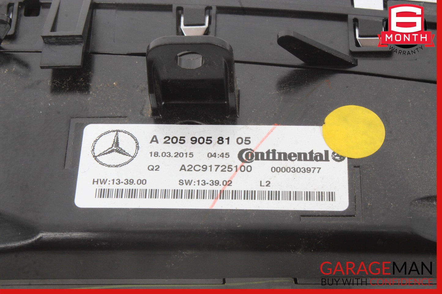 15-20 Mercedes W205 C300 C400 C350e A/C AC Heater Climate Control Switch Assy