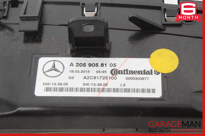 15-20 Mercedes W205 C300 C400 C350e A/C AC Heater Climate Control Switch Assy