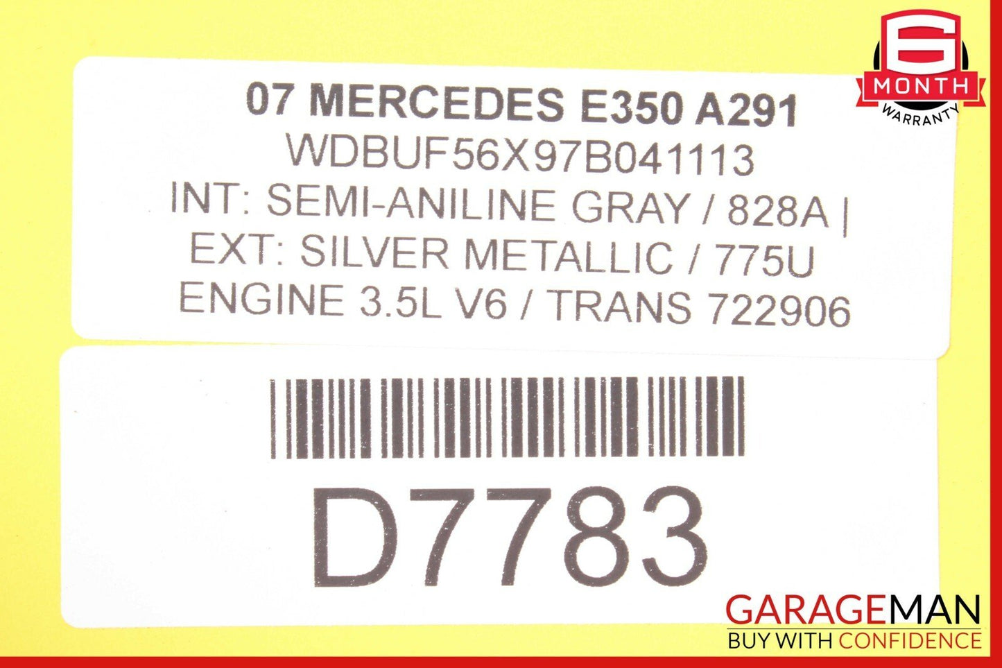 07-11 Mercedes W211 E350 CLS550 Roof Shark Fin GPS Antenna 2218202475 Silver OEM