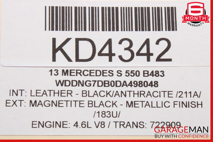 07-14 Mercedes W221 S550 CL550 Door Lock Switch Front Right Side 2218213151 OEM