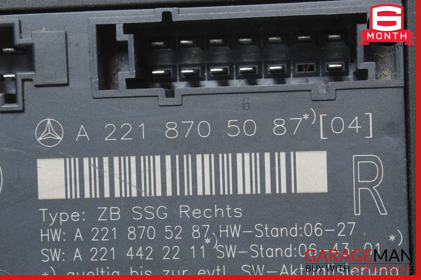 07-13 Mercedes W221 S550 4MATIC Front Right Side Under Seat Control Module OEM