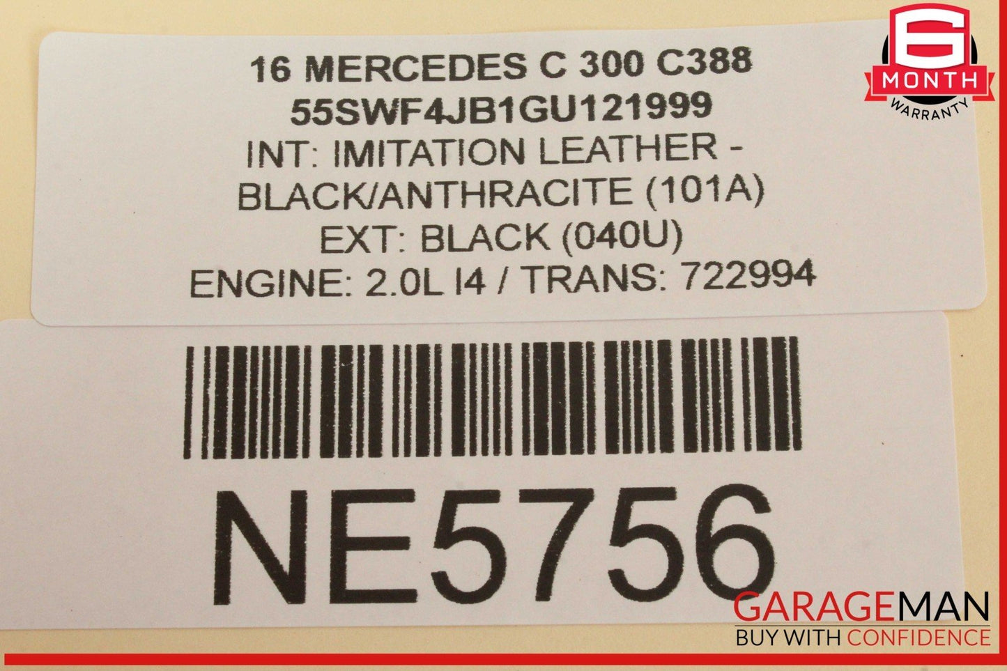 15-20 Mercedes W205 C300 Rear Right Passenger Side Door Control Module Unit OEM