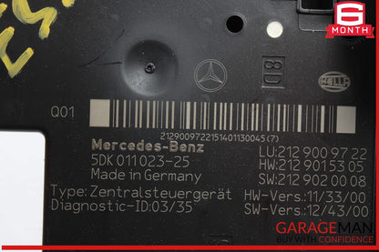 10-18 Mercedes W212 E350 4MATIC Rear SAM Fuse Box Relay Control 2129009722 OEM
