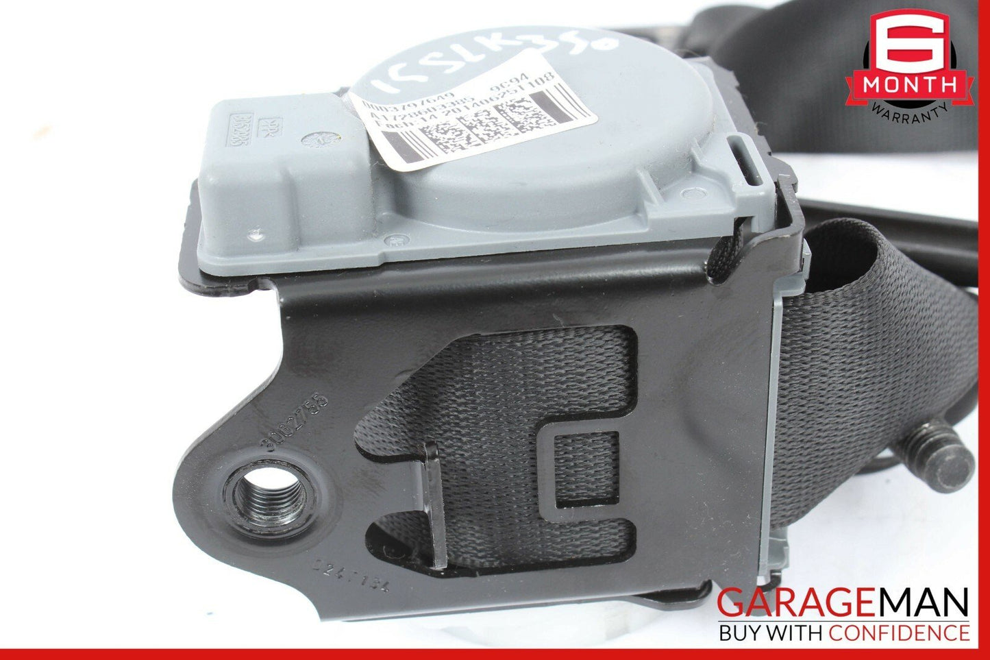 12-20 Mercedes R172 SLK350 Front Left Side Seat Belt Seatbelt Retractor Black
