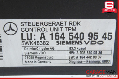06-13 Mercedes SL500 E350 CL550 TPMS Tire Pressure Control Module Unit