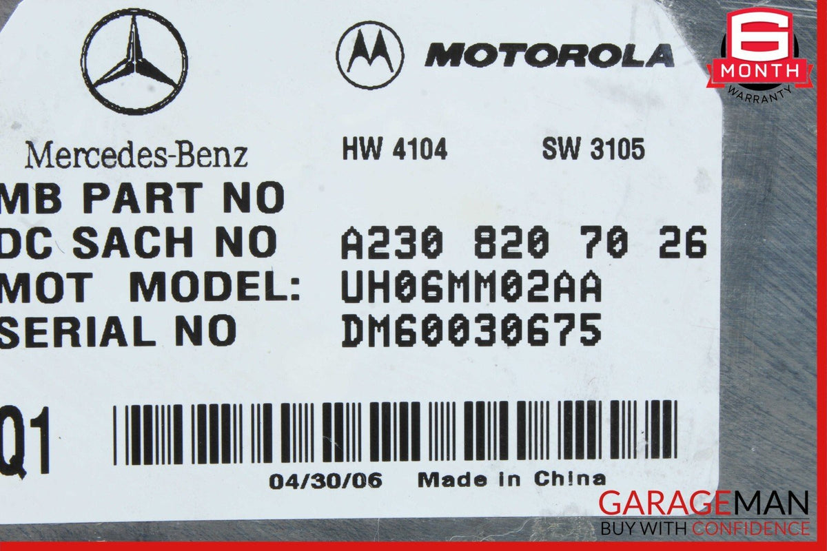06-12 Mercedes X164 GL450 ML500 SL65 Communication Control Module 2308207026 OEM