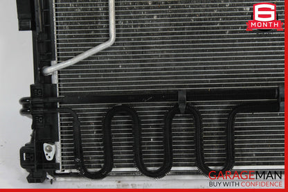 12-16 Mercedes R172 SLK350 Engine Cooling Radiator AC Condenser Assembly OEM