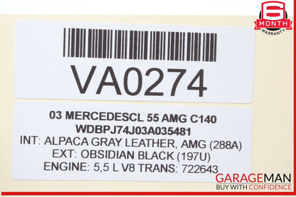 03-06 Mercedes W215 CL55 AMG ABS PML Control Electronic Stability Unit ESP OEM