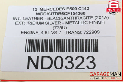 10-18 Mercedes W212 E550 E350 Front Right Seat Control Module 1729007600 OEM