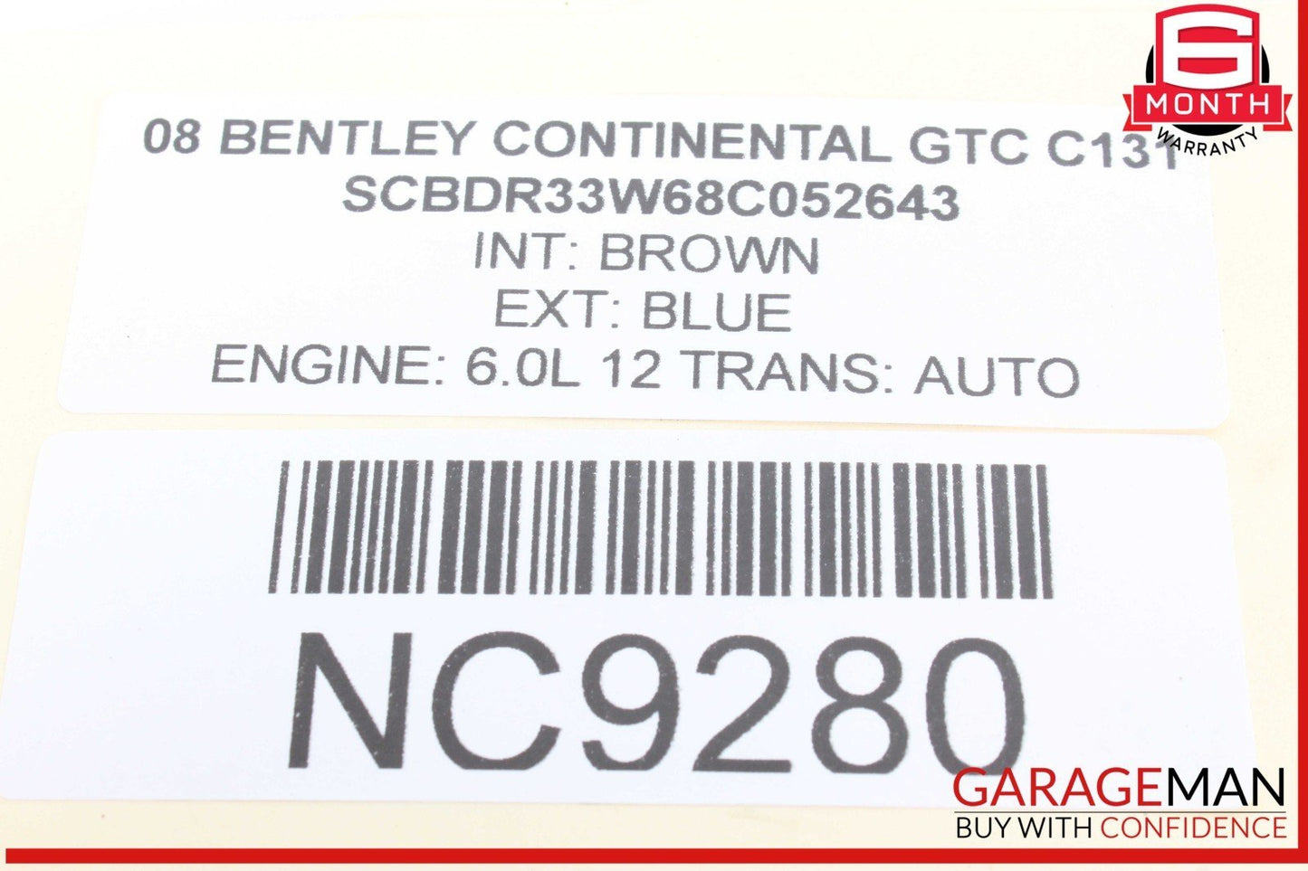 08-11 Bentley Continental GTC Satellite Radio Control Module Unit OEM