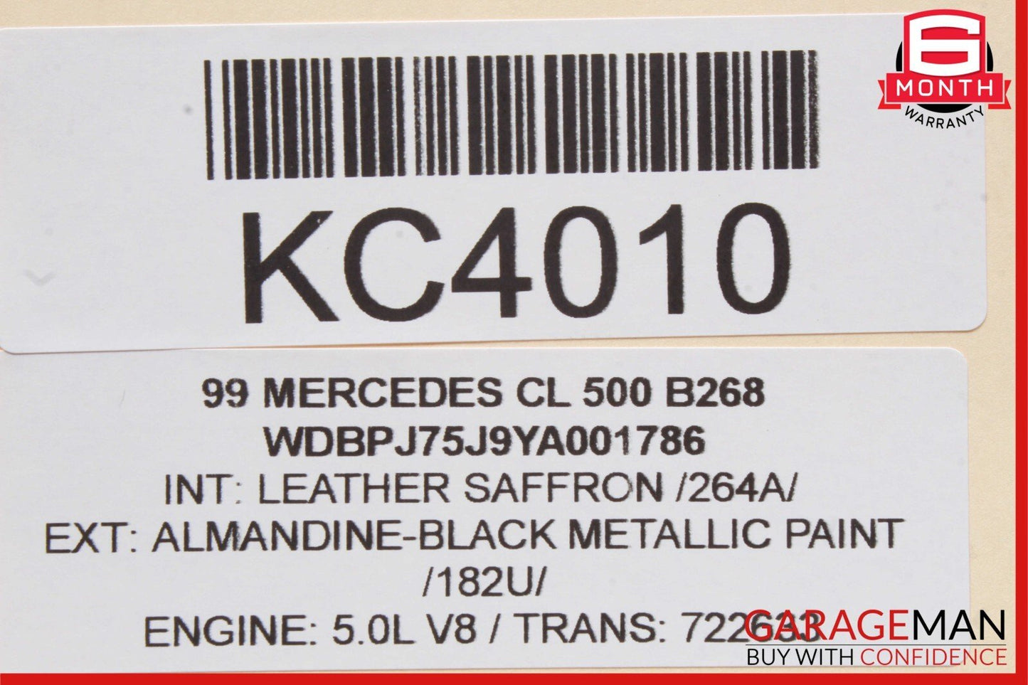 00-08 Mercedes W215 CL500 CL55 AMG CL600 Alarm Control Module Unit OEM