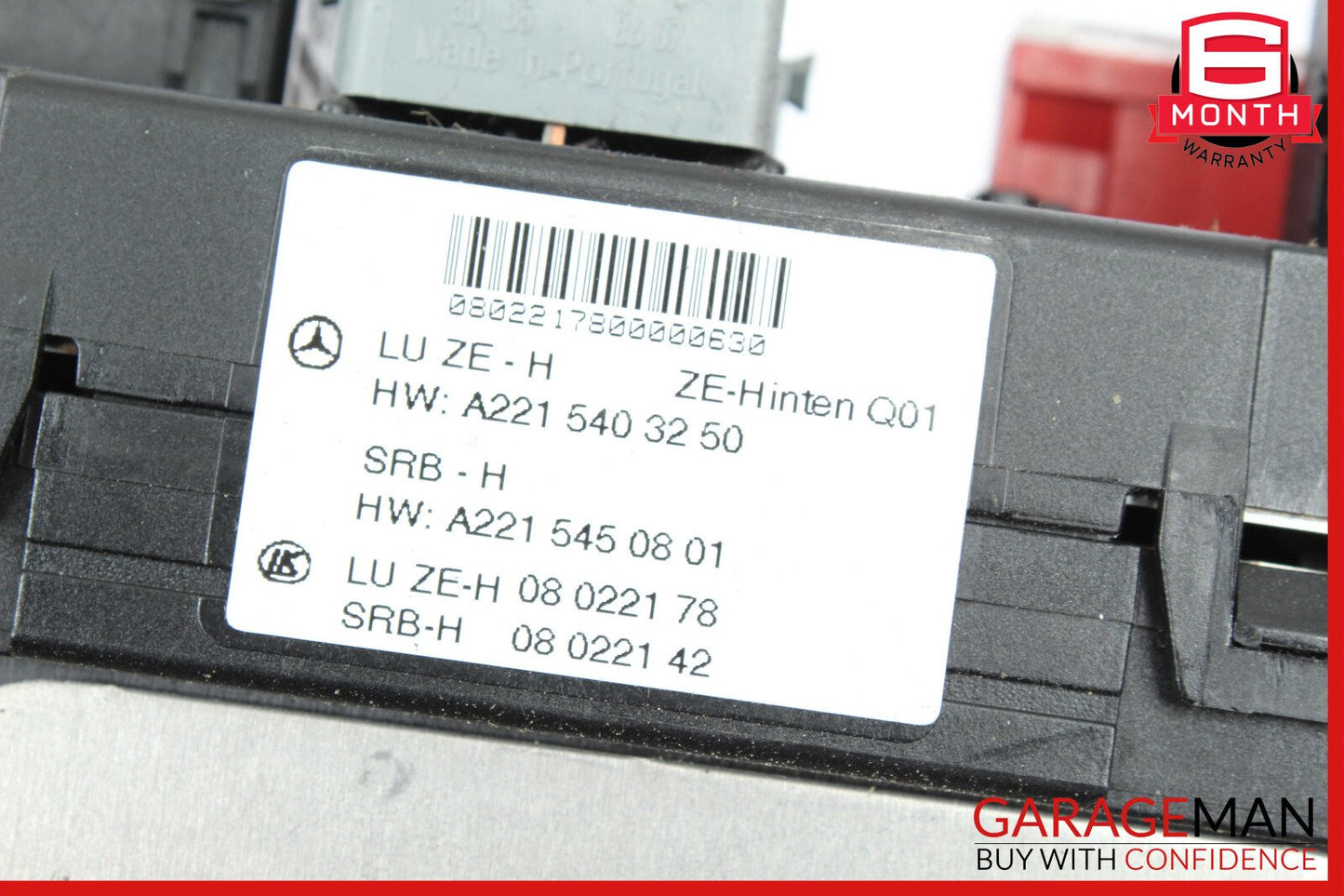 07-09 Mercedes W221 S550 CL65 AMG Rear Trunk Fuse Box Sam Module 2215403250 OEM