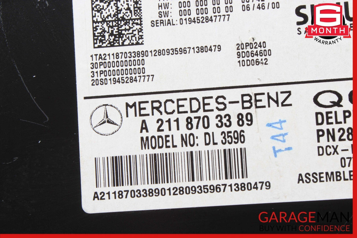 03-09 Mercedes X164 GL450 GL550 ML320 CL550 Sirius Satellite Radio Receiver OEM